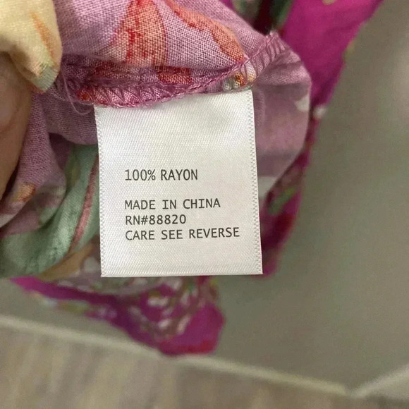 Rachel‎ Zoe floral top purple size 3x - Picture 5 of 6